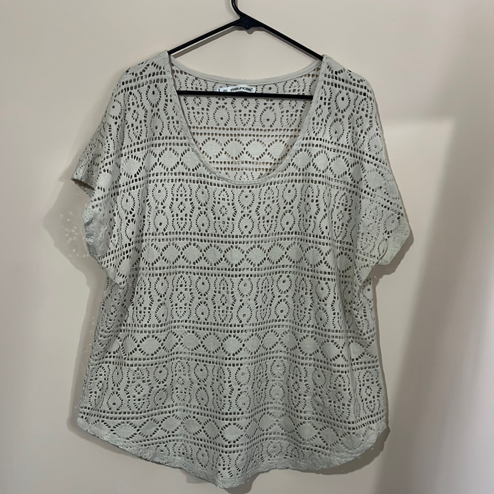 Maurices Gray Patterned Top